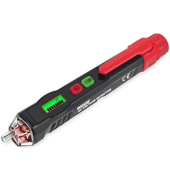 AC Voltage Tester/Non-Contact Voltage Tester with Dual Range AC 12V-1000V/48V-1000V, Electrical Pen with LCD Display and Flashlight Buzzer Alarm, Detect Wire Breakpoint, Live/Null Wire Tester.