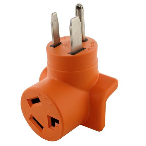 AC WORKS [AD6501030] Welder 6-50P Plug to 10-30R 3-Prong 30 Amp 3-Prong Dryer Adapter