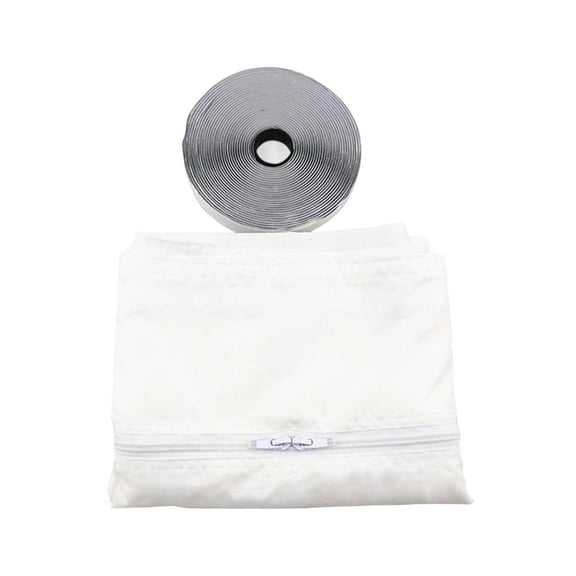 AC Window Seal Fabric 3.84 ft x 7.5 x 6.7 Inch Smart Home Adjustable Air Conditioner Seal for Walls Windows Energy Saving Insulation Material with Tape