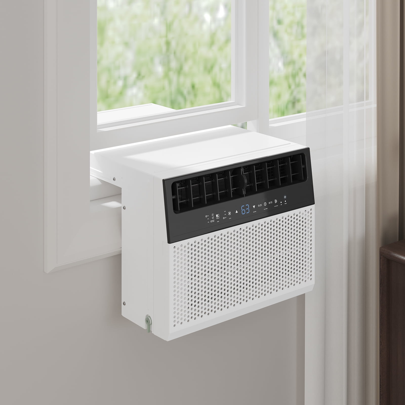 AC Window Unit, 6000Btu Window Air Conditioner with Washable Filter ...