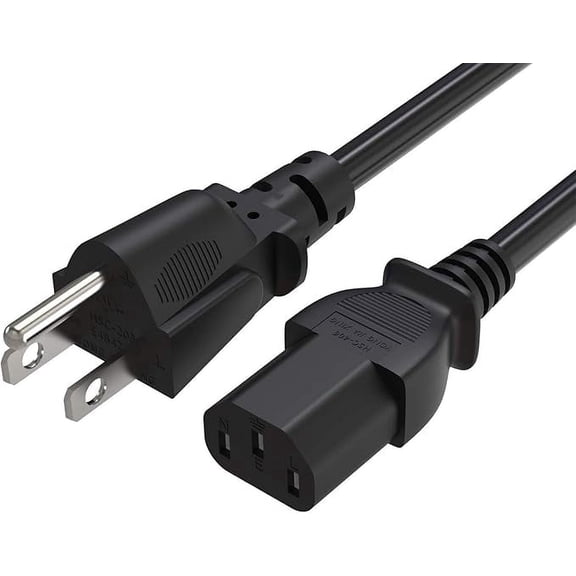 AC in Power Cord Cable Compatible with Lenovo ThinkVision T2224dA Computer Monitor Power Supply Cord Cable Charger