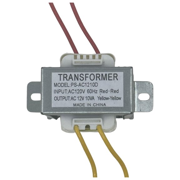 AC to AC Power Transformer 120V 60Hz to 12V 10VA Single Phase for Lighting and Audio Equipment