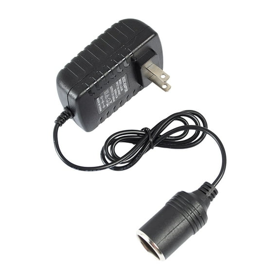 AC to DC Power Adapter - 2A 24W,with USB Cigarette Lighter Socket,for 12V Vehicle Electronics,with Safety Features and Wide Compatibility
