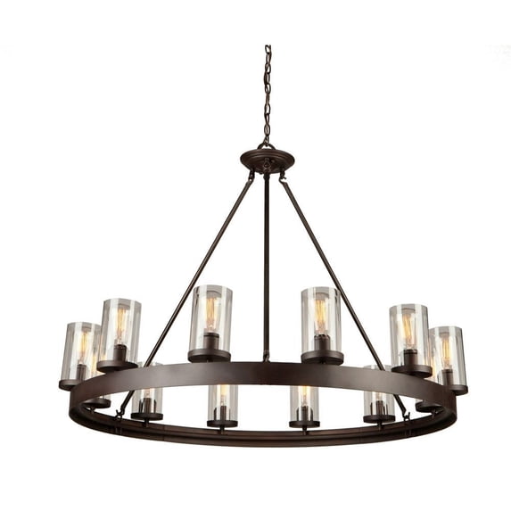 AC10002 Artcraft Lighting Menlo Park - 12 Light Chandelier -Traditional Installation