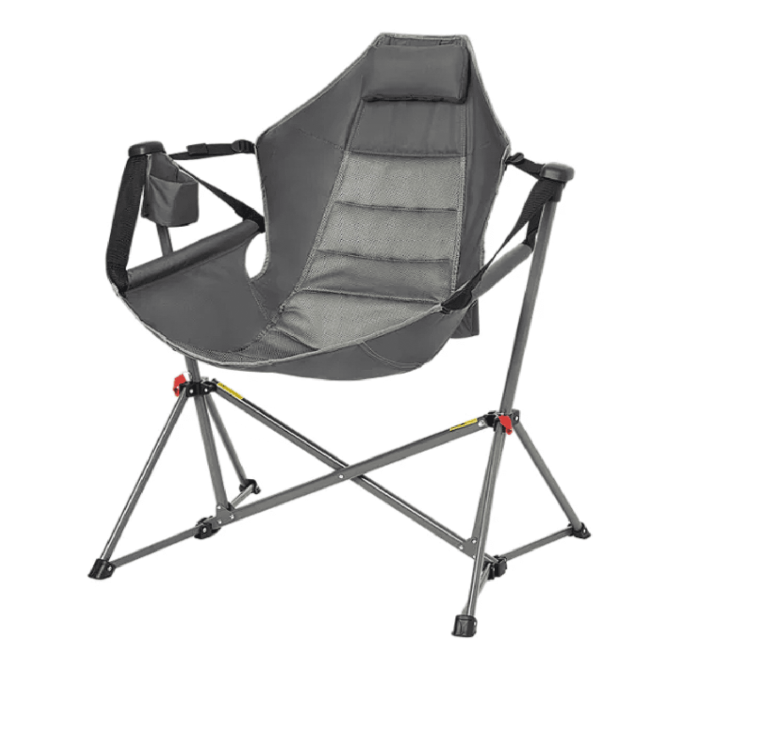 AC10098 Swing Lounger Camp Chair, 300 lbs. capacity, Grey