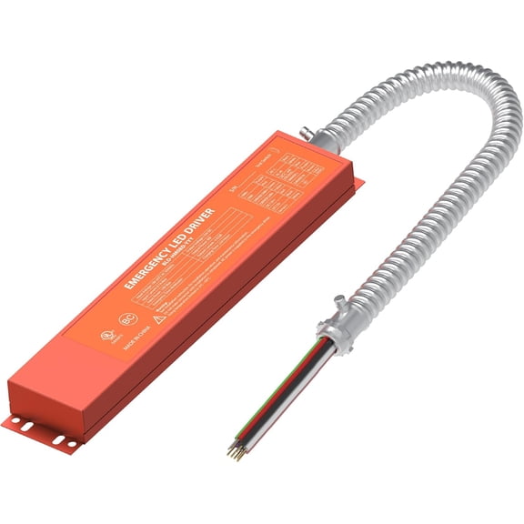 AC100V-347V Emergency LED Driver, Output 170VDC 8W Over 90mins Emergency Time, Retrofit Dimmable LED Light Fixture into Emergency System (UL Certified)