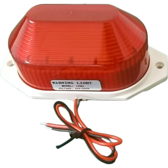 AC110V 120V Strobe Siren Industrial Warning Light and Sound Emergency Panic Alarm can Work with Smart Switch Plug (Not Include)
