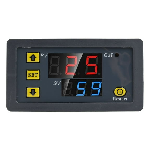 AC110V/220V DC12V/24V Digital Time Delay Relay LED Display Cycle Timer Control Switch Adjustable Timing Relay Time Delay Switch