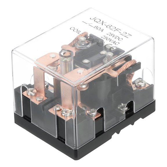 AC110V 80A Electromagnetic Relay, High Power Relay DPDT 2NO 2NC 8 Terminals Din Rail Mounting
