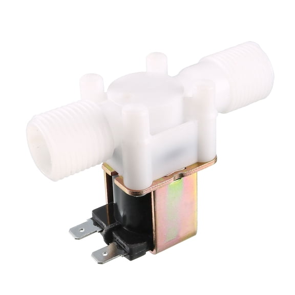AC110V G1/2" Plastic Water Electric Solenoid Valve Normally Closed N/C Pressure Water Inlet Flow Switch