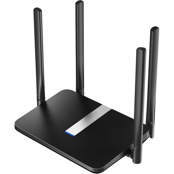 AC1200 Band Unlocked 4G LTE Modem Router with SIM Card Slot, 1200Mbps Mesh WiFi, 5dBi High Antennas, DDNS, VPN, Cloudflare, LT500