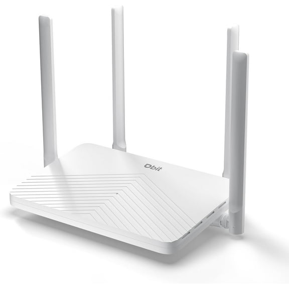 AC1200 WiFi Router 2.4GHz +5GHz Dual Band MU-MIMO Wireless Internet with 4 Gigabit Ethernet Ports, x 5dBi Antennas, Bridge & Repeater Mode, EasyMesh, Guest Network (T18-21K)