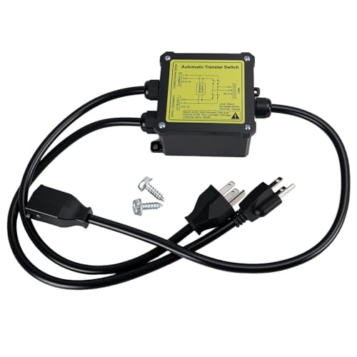 AC120V 15A ATS Generator Automatic Transfer Switch (NEMA 5-15P/R)$$Garden & Patio