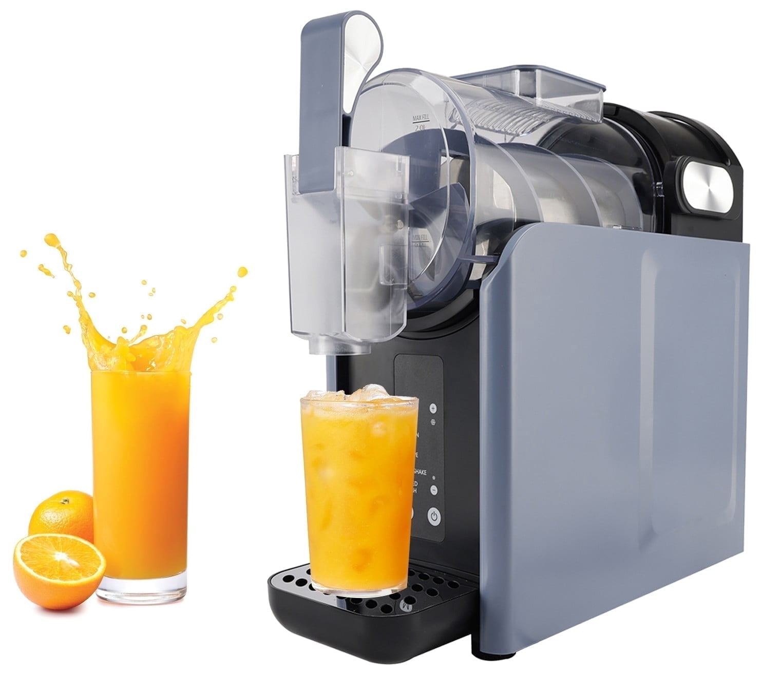 2L 68oz Slushy Machine No Ice Needed Frozen Drink Maker Auto Cleaning 5 Preset Programs Rapid Freezing, Frozen Margaritas, Milkshake, and More