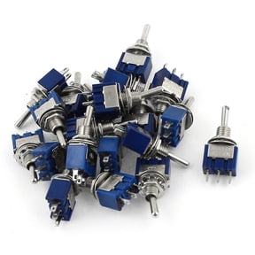 AC125V 6A SPDT ON-OFF-ON 3 Pin Latching Miniature Toggle Switch 20pcs