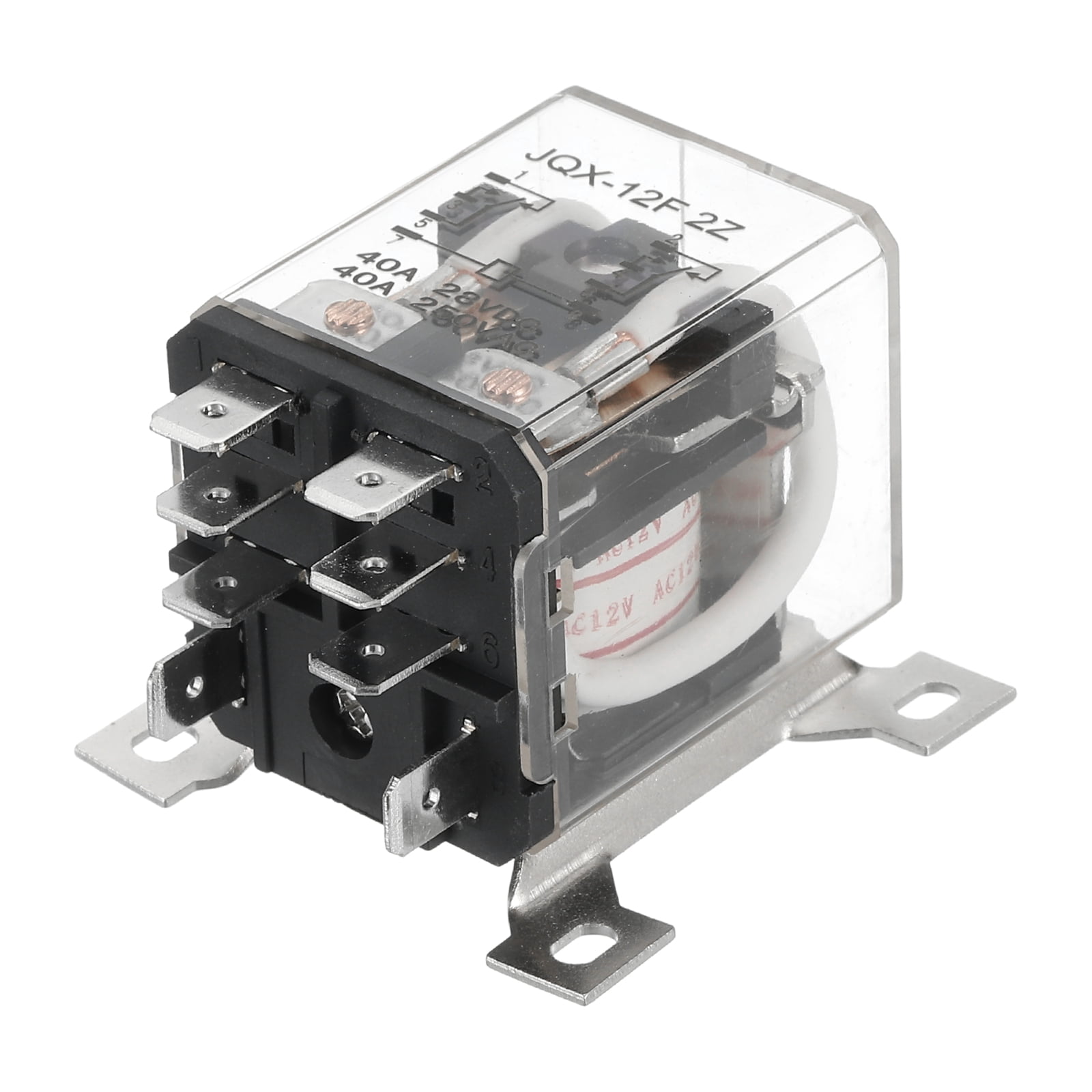 WANGCL 2 piezas Mini Relé AC 12V Interruptor Electromagnético 8 pines DPDT Relé 2NO+2NC con base de enchufe Indicador LED