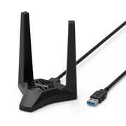 AC1300 USB WiFi Adapter, Dual Brand 1266Mbps Wireless Adapter, MU-MIMO for Windows/ MacOS Laptop, PC