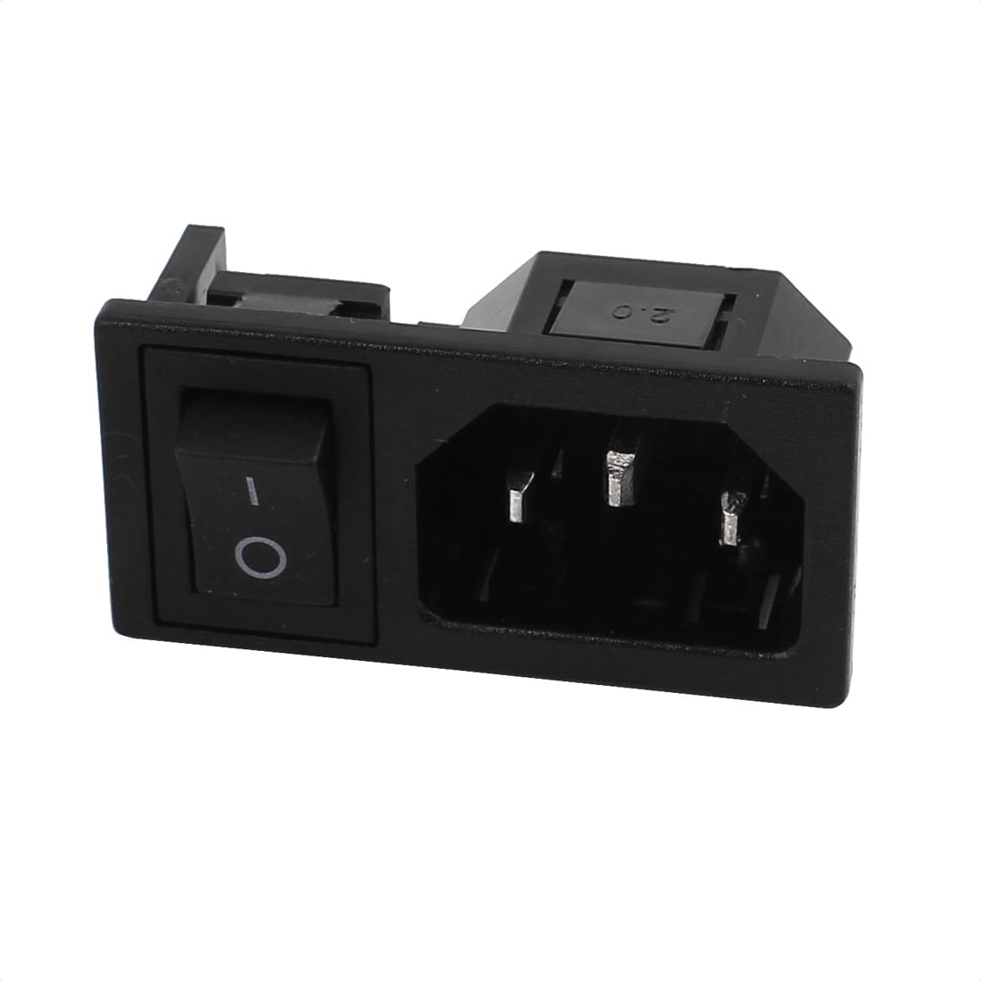 AC250V 10A DB145RS IEC Input Wiring Socket With Swicth Copper Rhodium