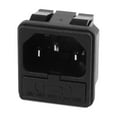 thumbnail image 1 of AC250V JR-101-1FS IEC  Input Wiring Socket With Three Core Power Black, 1 of 3