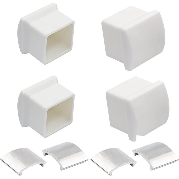 AC36-2 Ladder Stabilizer Replacement Rubber End Caps Fits for Werner Extension Ladder Accessories, Ladder Standoff/Stabilizer AC78 & AC76, Ladder Leveler Pads for Werner Ladder Bumpers - 4 Pair