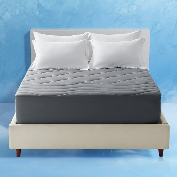 Sonive Cooling King Mattress Pad, Breathable Machine Washable, Fits 8-21 Inch Deep Pocket, Soft Noiseless (Grey, King)