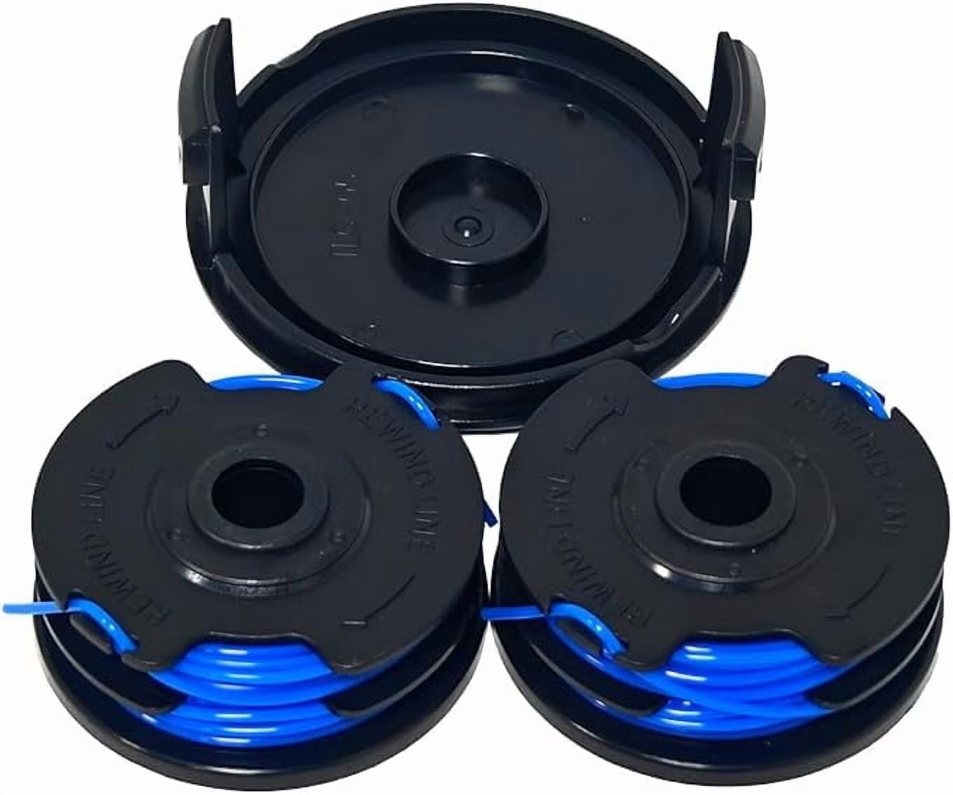 6 Ersatzspulen + 2 Kappen Für Homelite Rasentrimmer – AC41RL3/AC41RDLB, 8,2 M Schnur, 1,65 Mm