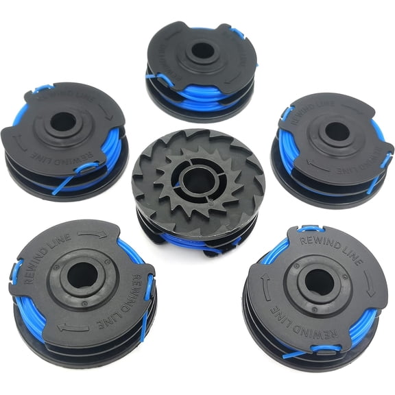AC41RL3 Autofeed Dual 0.065 27ft Replacement Line and Spool for Homelite Electric Weed Whacker UT41112 UT41121 UT41120 UT41113 UT41122 UT41112B,Weed Eater String Trimmer Parts,6 Pack