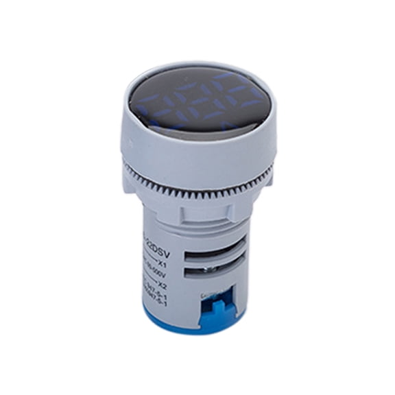 AC50-500V Digital Display Voltmeter Indicators Diameter 22mm Round Voltmeter Volts Measuring