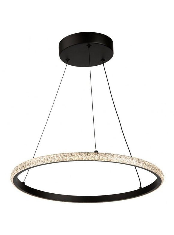 AC6710BK-Artcraft Lighting-Nova - 24W LED Pendant In Glam Style-0.79 Inches Tall and 15.8 Inches Wide