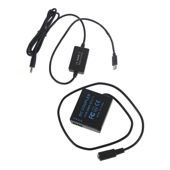 AC8 DMW-BLG10 BLE9 DCC11 for Coupler PD Adapter Cable for for DMC-GX80 GX85 GF3 GF5 GF6