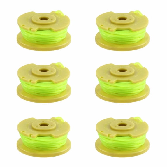 AC80RL3 Replacement Spool Twisted Line, 0.08inch Diameter 3.3m Length Nylon Line, Easy to Install, Fits 18v 24v 40v Cordless Trimmers, 6 Packs for Trimming and Edging