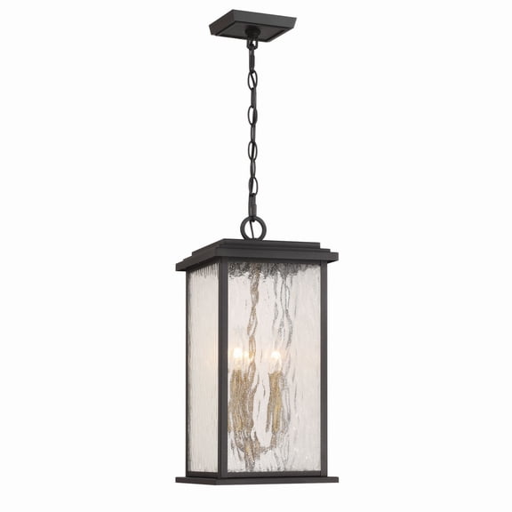 AC9275BK Artcraft Lighting Estate - 3 Light Outdoor Pendant-18 Inch Tall and 8.5 Inch Wide