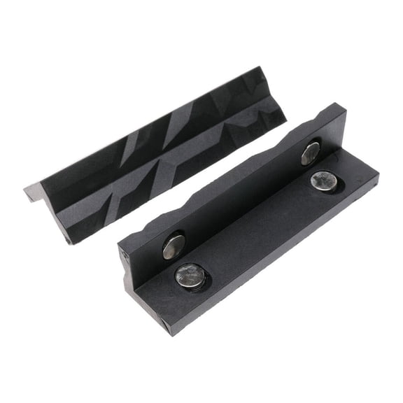 ACA 2Pcs Magnetic Soft Pad Jaws Nylon Tool for Vise 4" Long Pad Bench Vice