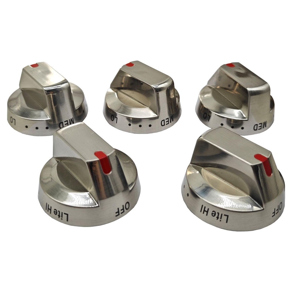 ACA 5Pcs Range Oven Top Burner Control Dial Knob DG64-00473A Replacement for Gas Range NX58H5600SS NX58H5650WS NX58J7750SS