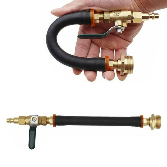 ACA RV Camper Travel Trailer Winterizing Kit Out Adapter Air Compressor Garden Hose Faucet Valve