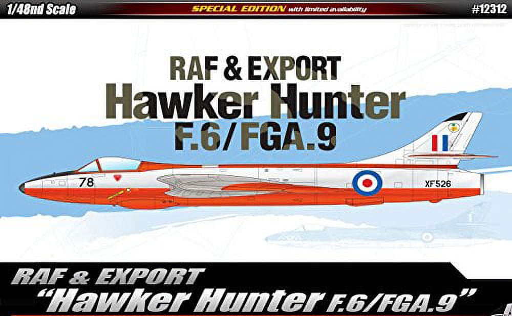 ACA12312 1:48 Academy RAF & Export Hawker Hunter F.6/FGA.9 [MODEL BUILDING KIT]