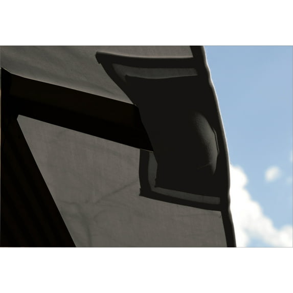 ACACIA STCK12-SD BLACK 12 sq. ft. Sundura Replacement Canopy for 12 sq. ft. STC Gazebo, Black