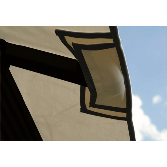 ACACIA STCK12-SD KHAKI 12 sq. ft. Sundura Replacement Canopy for 12 sq. ft. STC Gazebo, Khaki