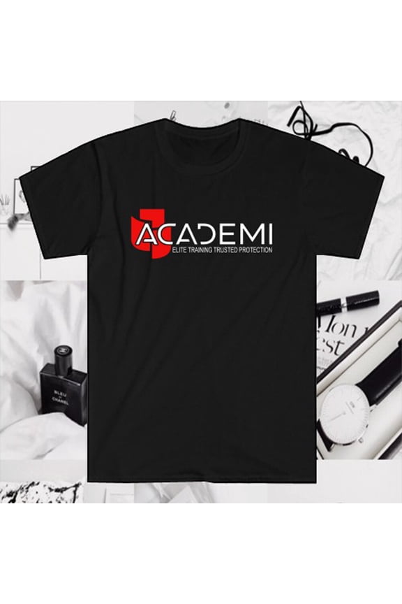 ACADEMI Elite Training Protection Security Men's Black T-Shirt Size S-5XL