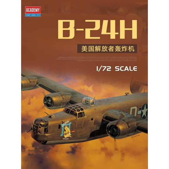 ACADEMY AC12584 1/72 American Liberator B-24H bomber Plastic Model Kit