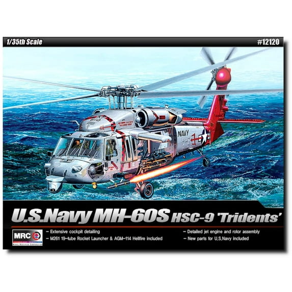 ACADEMY MH-60S HSC-9 "Tridents Model Kit , Navy
