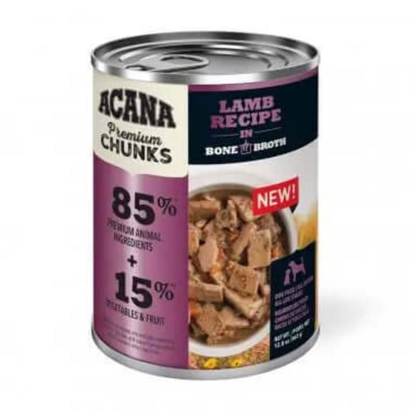 Acana Adult Grain Free Premium Chunks Lamb Wet Dog Food (12.8oz)