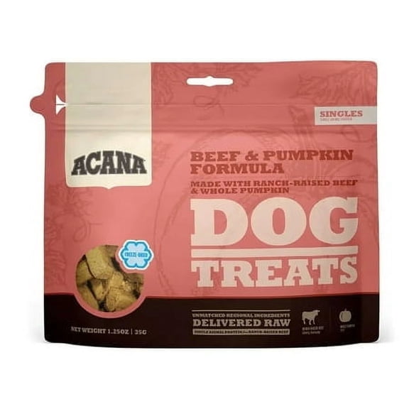Acana Freeze Dried Beef and Pumpkin Dog Treats (3.25oz)