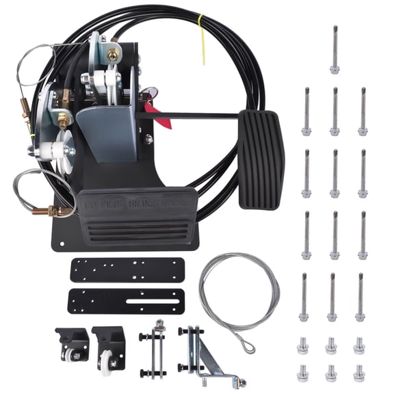 ACAR-B7D Universal Dual Control Accelerator and Brake Pedal System for Driver Training Vehicles, Dual Gas and Brake Control Foot Pedal Assembly for All Car Models