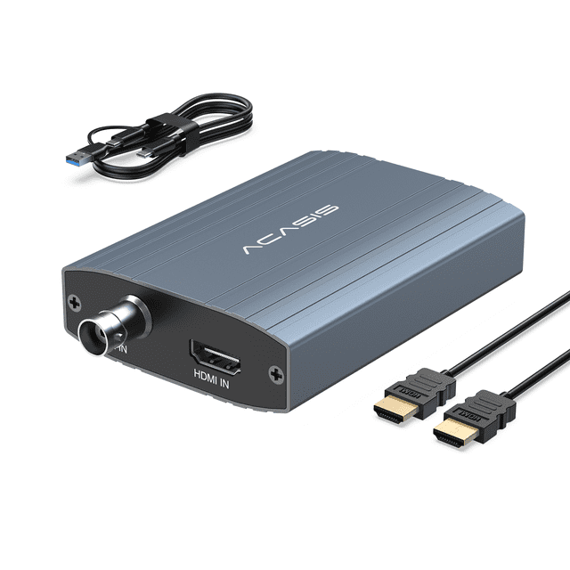 ACASIS 1080P60HZ USB-C 3.0 HDMI+SDI dual signal capture card (with audio) plug-in switching signal