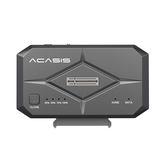ACASIS 10Gbps Dual Drive Dock M.2 NVMe SATA HDD SSD Duplicator USB-C