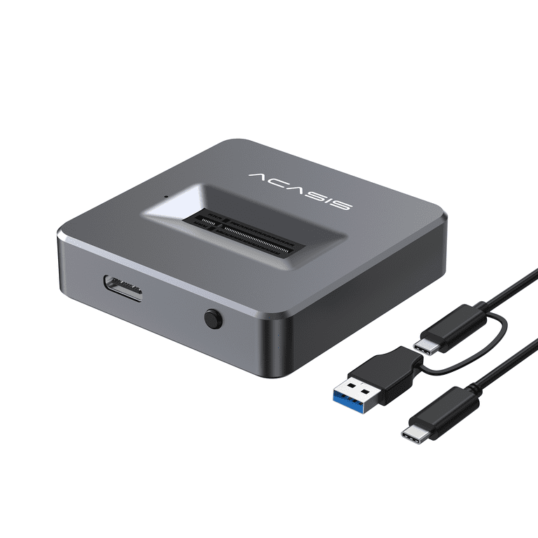 ACASIS 10Gbps High-Speed NVMe/SATA SSD Enclosure for M.2 SSD Compatible  with Thunderbolt 4/3 and Multiple OS including Windows and MAC, M04B