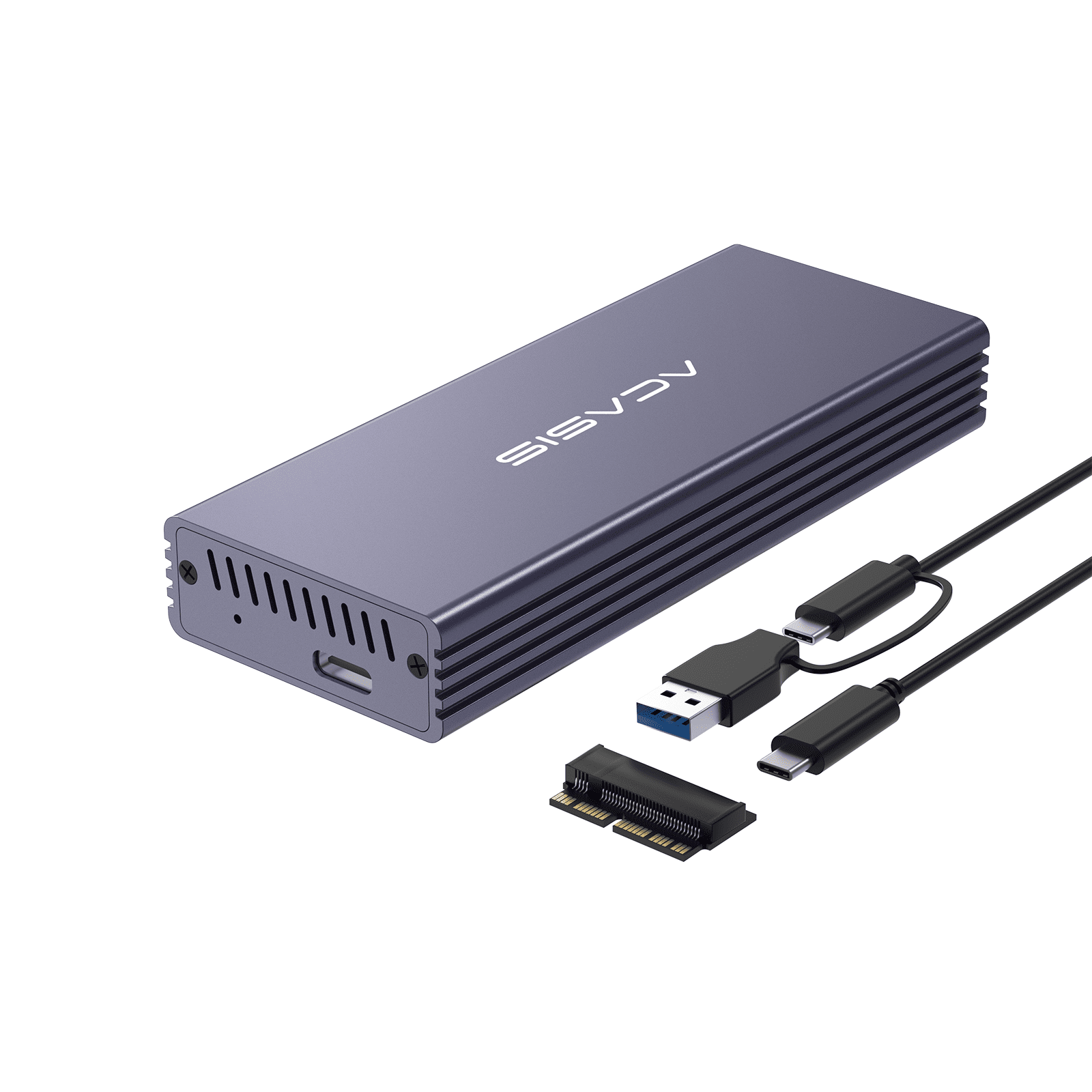 ACASIS 10Gbps High-Speed NVMe/SATA SSD Enclosure for M.2 SSD Compatible  with Thunderbolt 4/3 and Multiple OS including Windows and MAC, M04B 