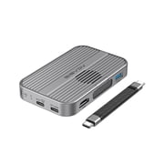 ACASIS 10Gbps Magnetic M.2 NVMe SSD Enclosure & USB C 6-in1 Docking Station Dual HDMI with Cooling Fan for iPhone 17/16/15 Pro/Pro Max/Plus