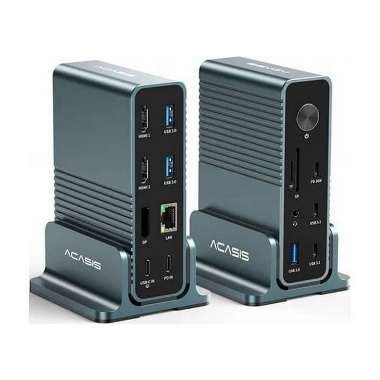ACASIS USB C ドッキングステーション 15-in-1 ACASIS 15-in-1 USB C Docking Station, 4K HDMI, DP 4K@60 HZ